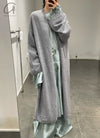 Mutedance 24 Autumn and Winter Long Cashmere Cardigan Series MD-MD24FW132-GARY MD24FW131 MD24FW132
